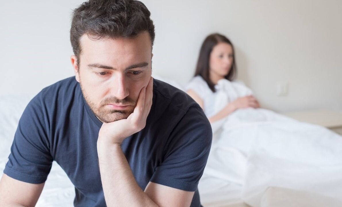 Ein Mann mit schlechter Potenz, wie man sie steigert